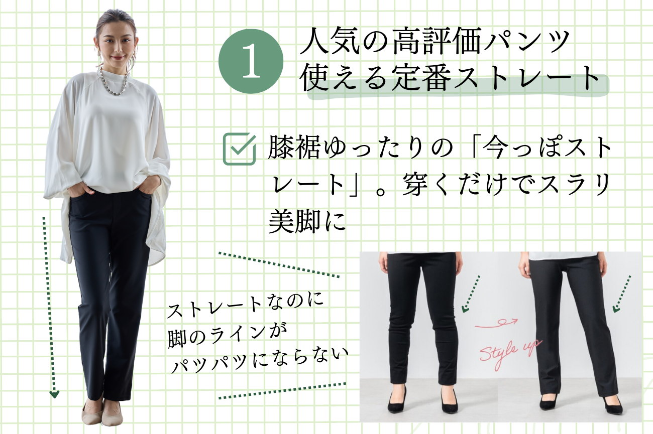 ＜Reginetta＞ローズファイン前ポケットストレートパンツ