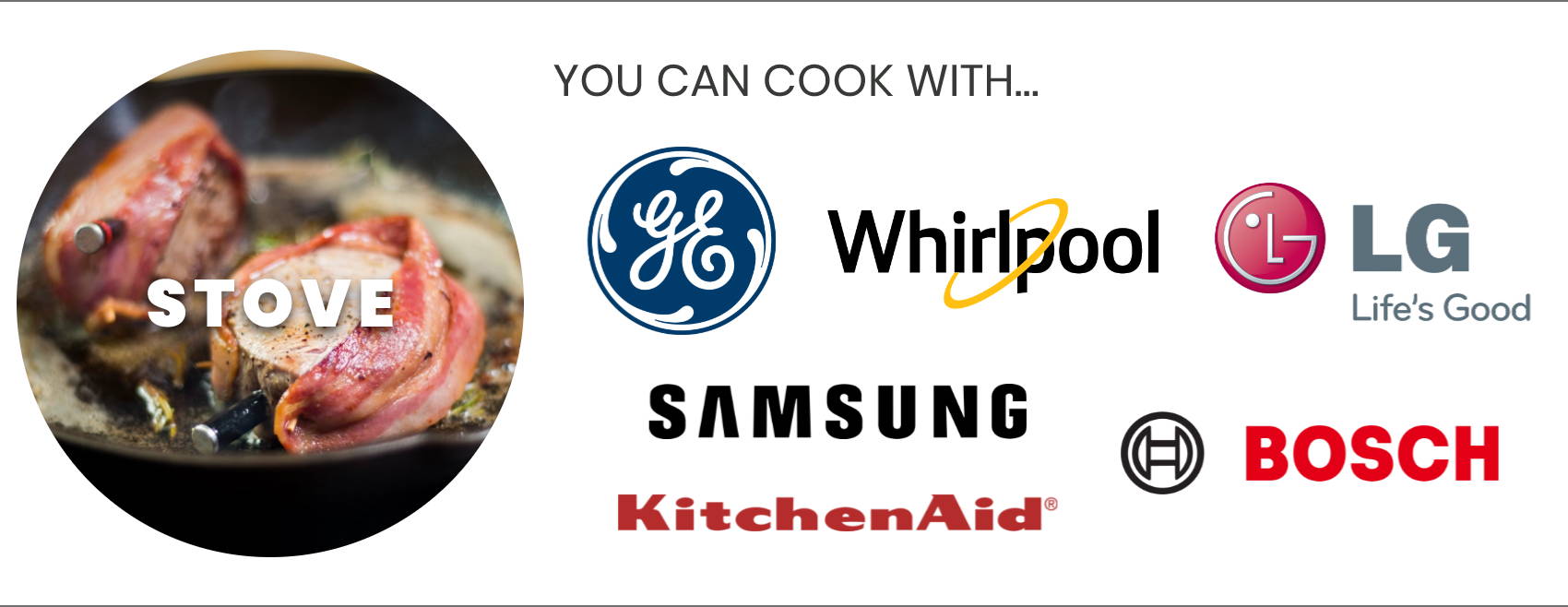 GE Appliances, Whirlpool, LG, Samsung, KitchenAid, Bosch