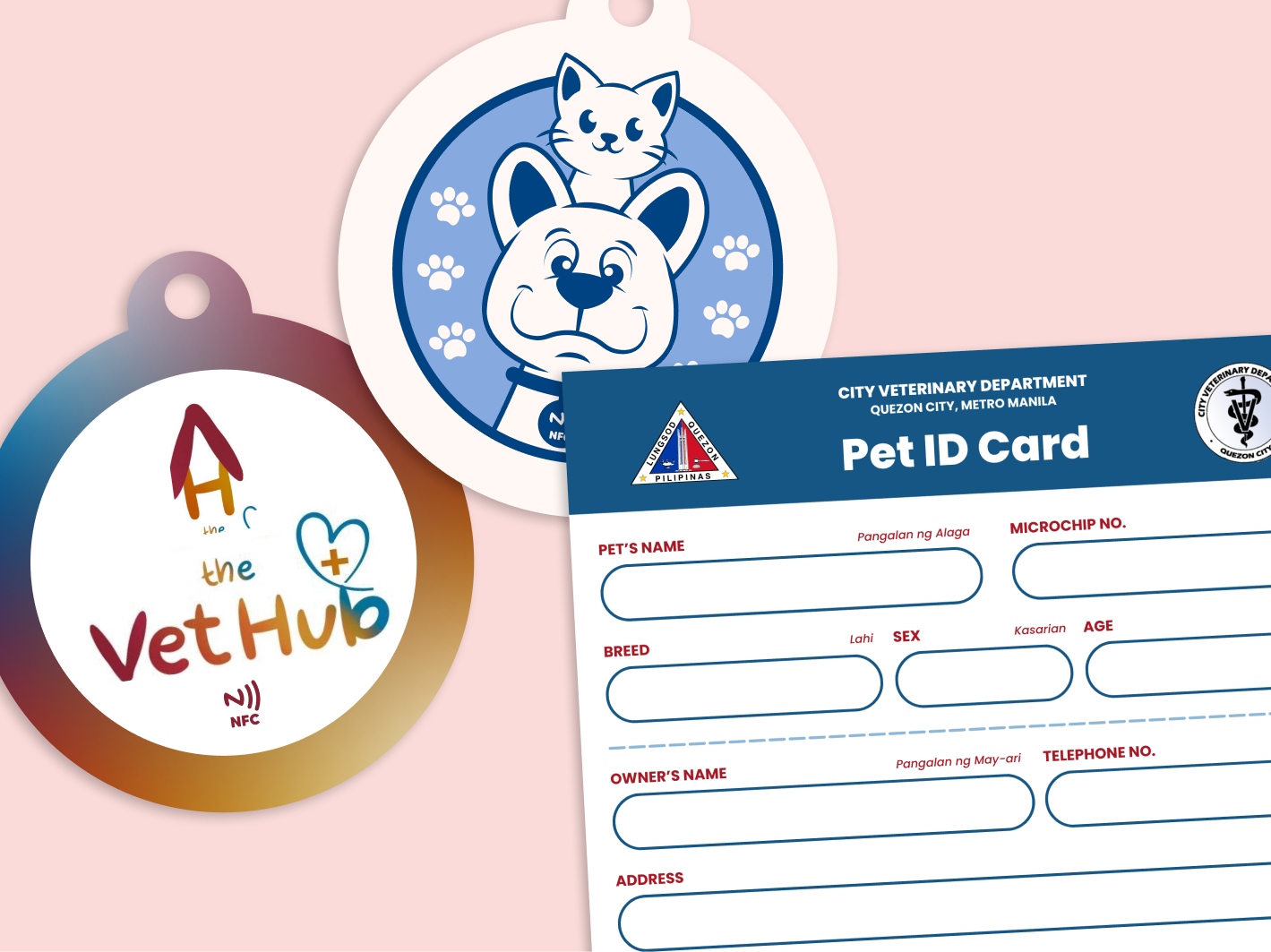 Clinic-Branded ID Tags and Vaccine Cards