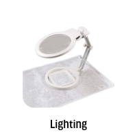 Lighting. Image:Tabletop LED Magnifier.