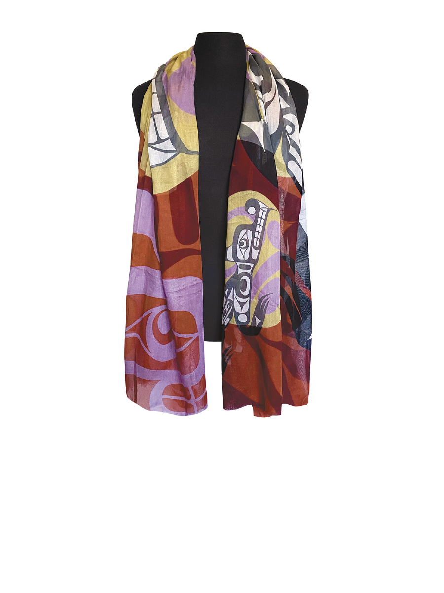 Wolf Moon Signature Scarf by Francis Dick