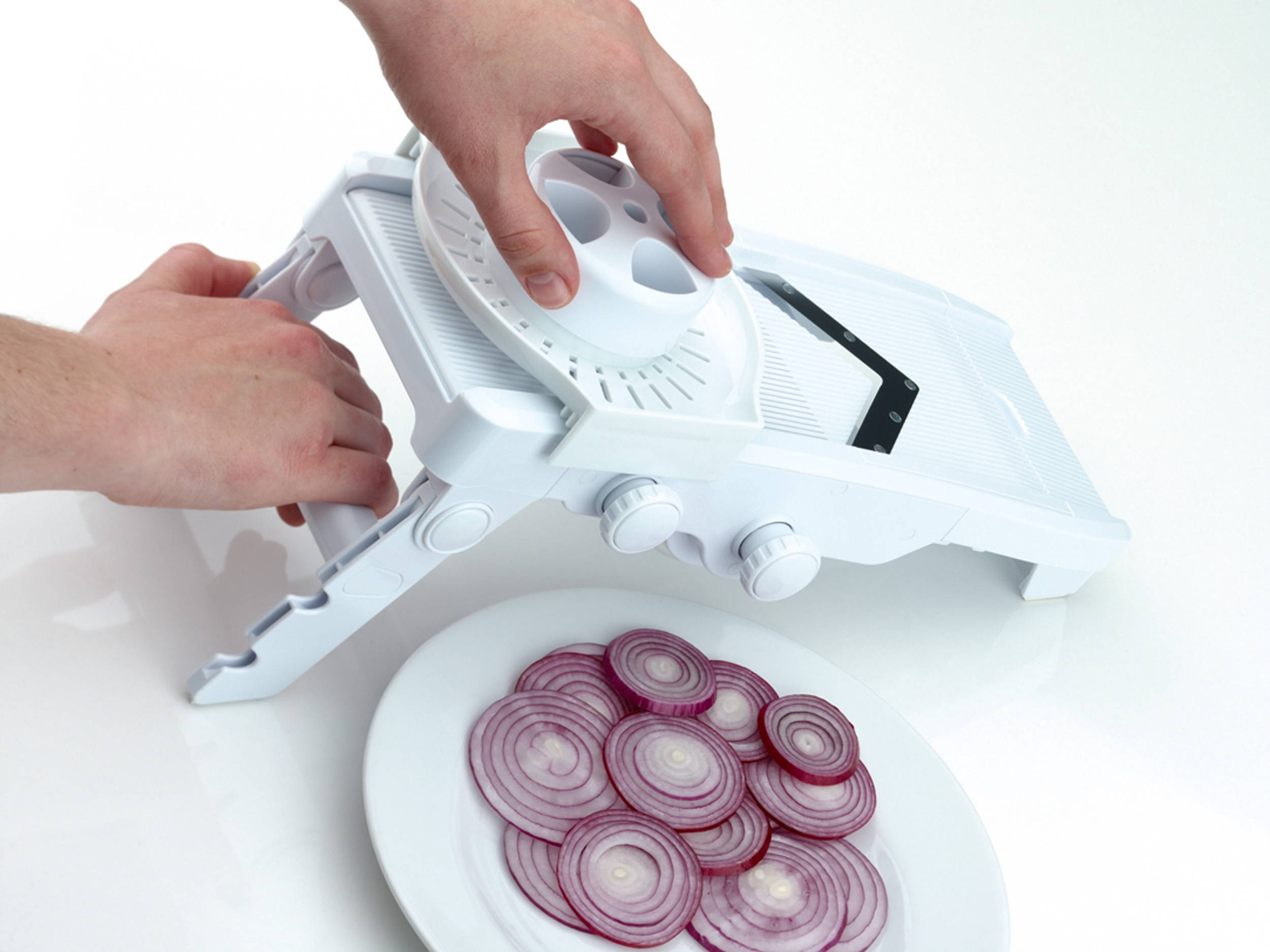 KitchenCraft 'V' Shaped Super Slicer with Five Blades and Storage Box
