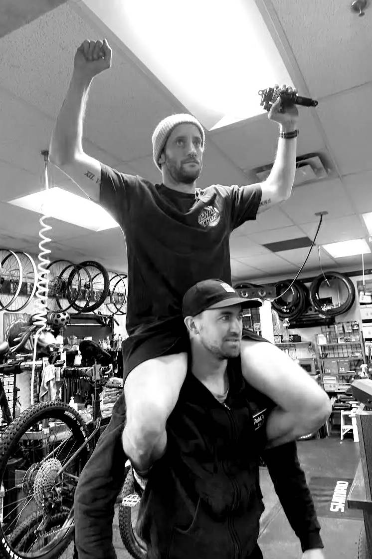 Behind the scenes at Pedal Pushers Cyclery.