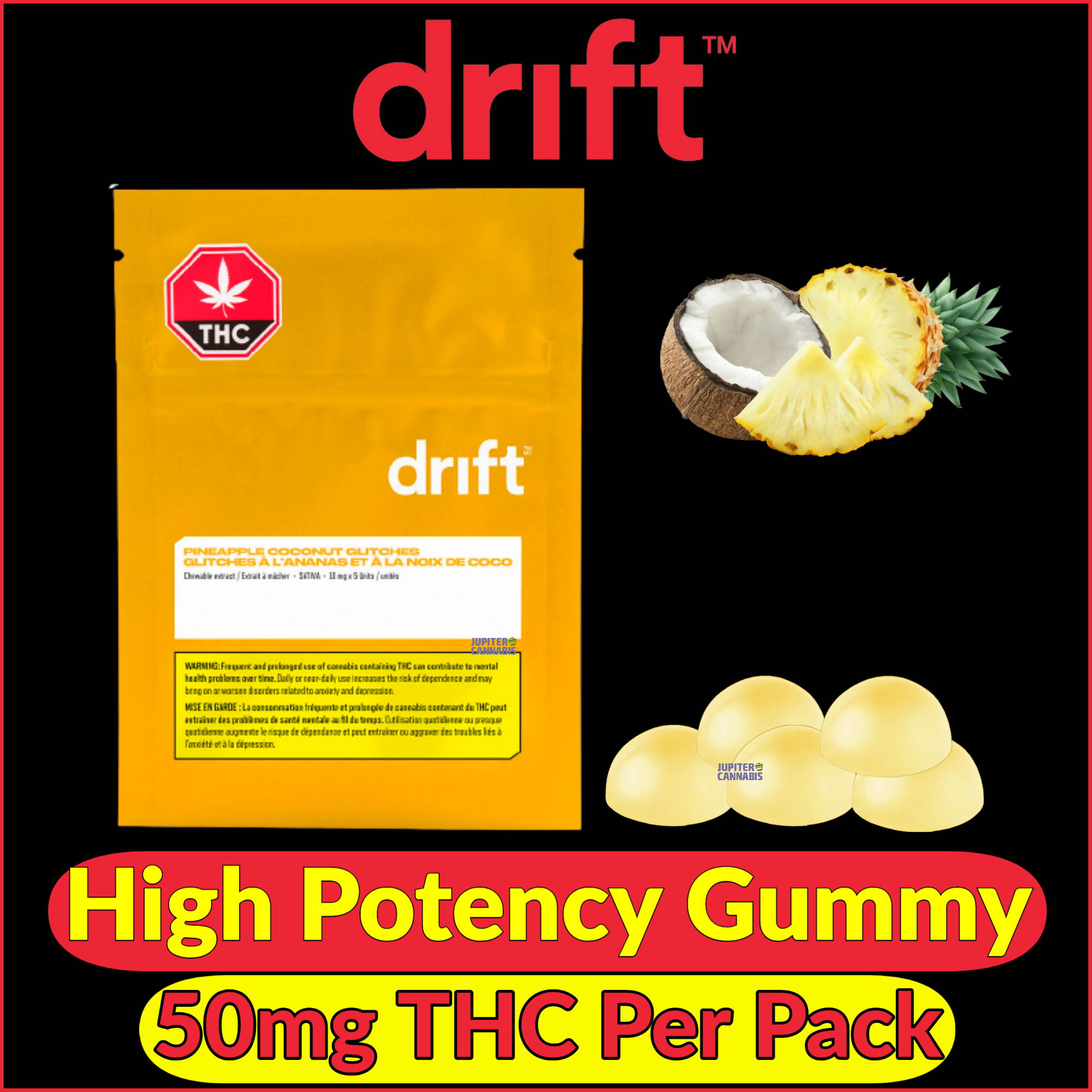 Pineapple Coconut Glitches by DRIFT | Jupiter Cannabis