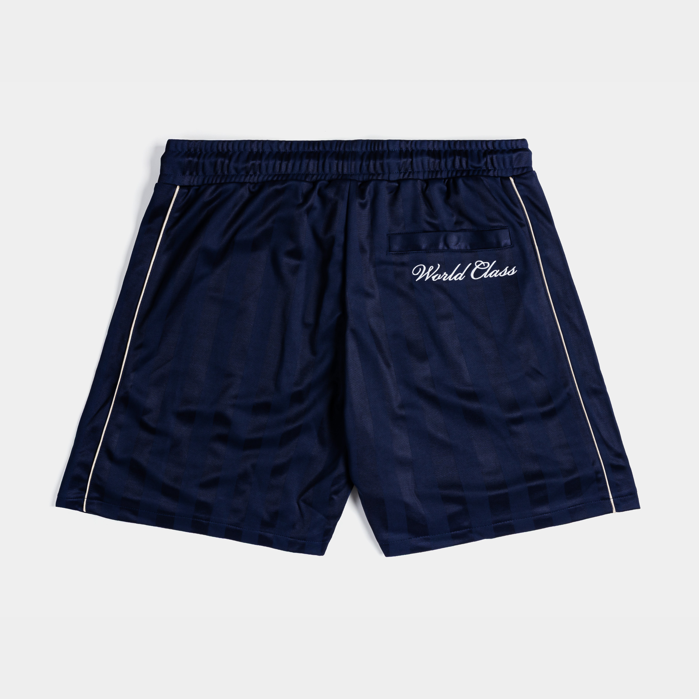 Navy shorts with Mickey Mouse logo and 