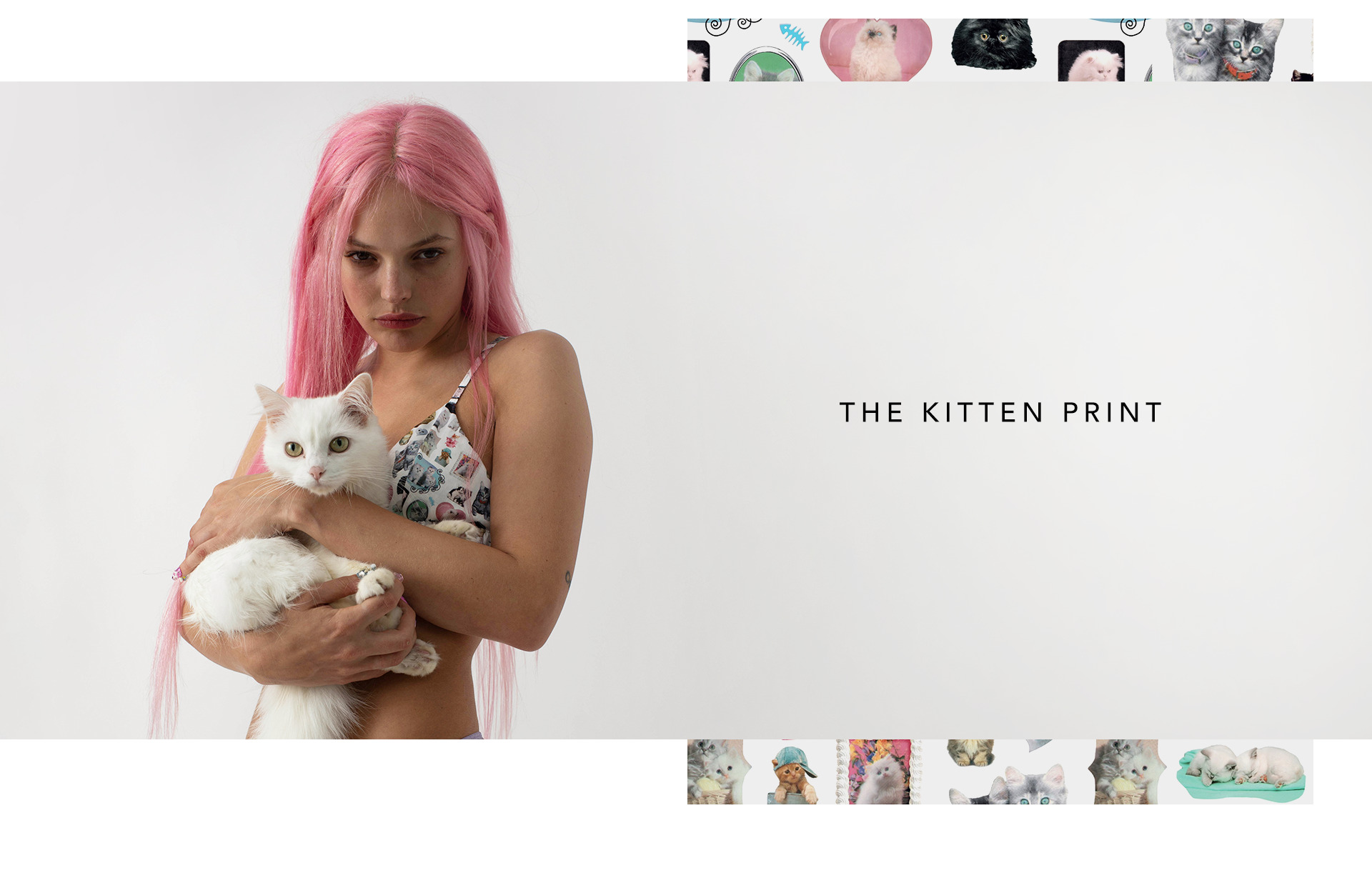 BB x Ashley Williams Kitten Print Luxury Satin Panty – Bluebella - US