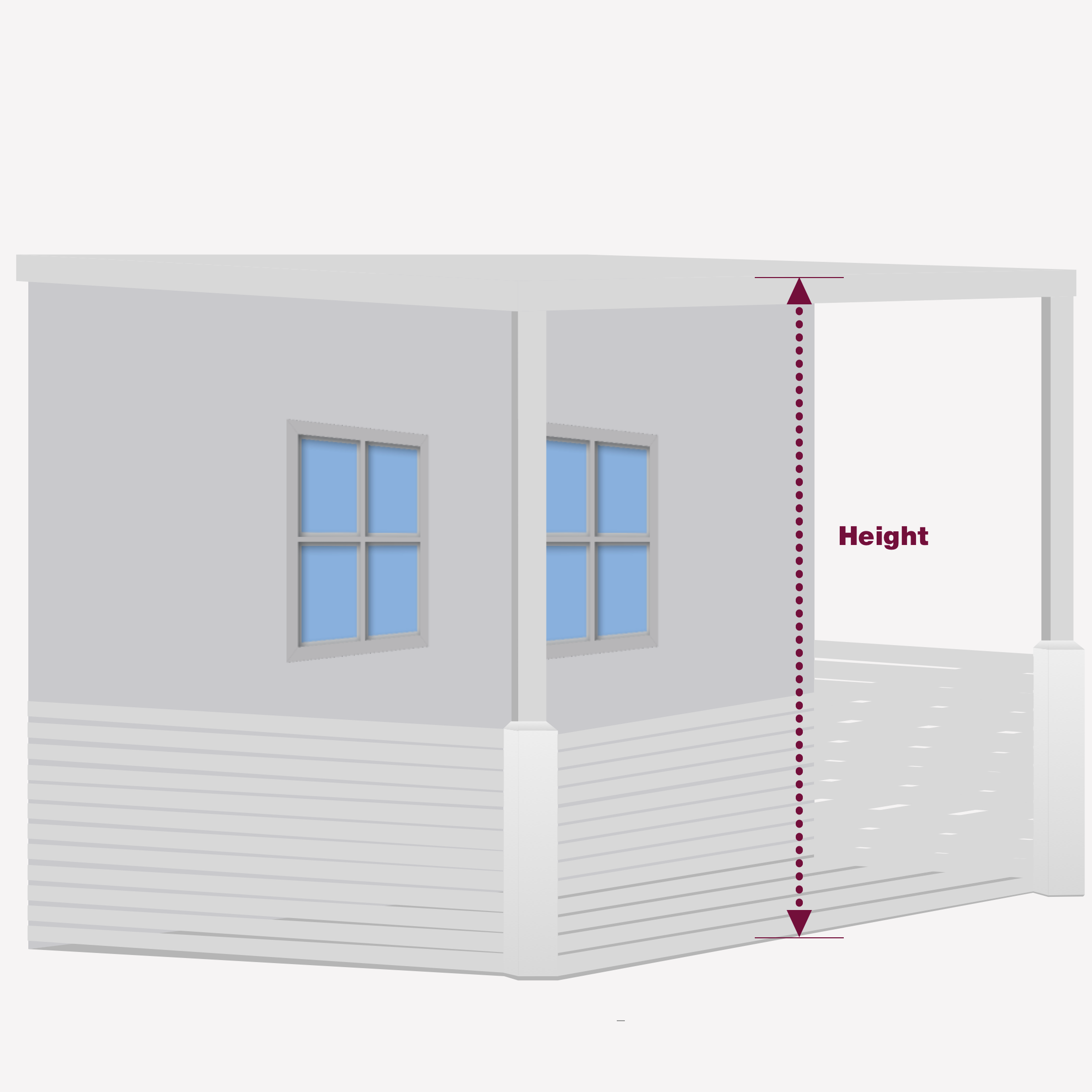Measuring Height  for post installation of Exterior Auto Awning