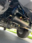 Black air tank rear differential exhaust pipe air horn wiring control box Bruce's 2019 Tacoma Stealth spare tire delete gallery photo 4