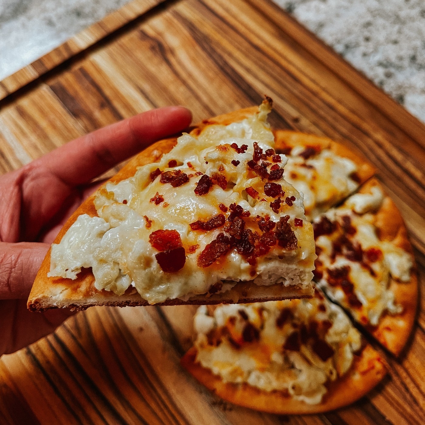 High Protein Breakfast Pizza