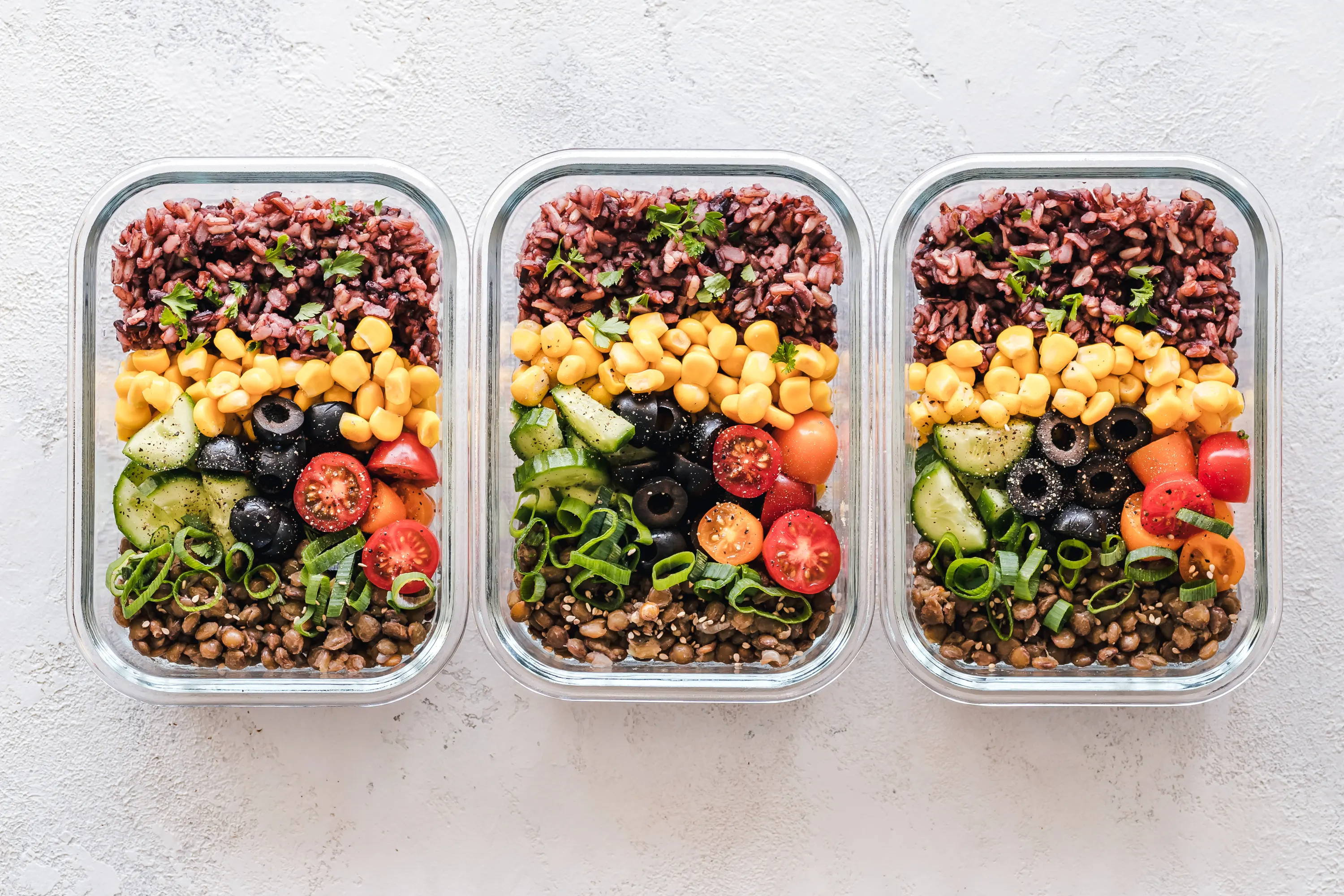 Plant-Based meals prepped