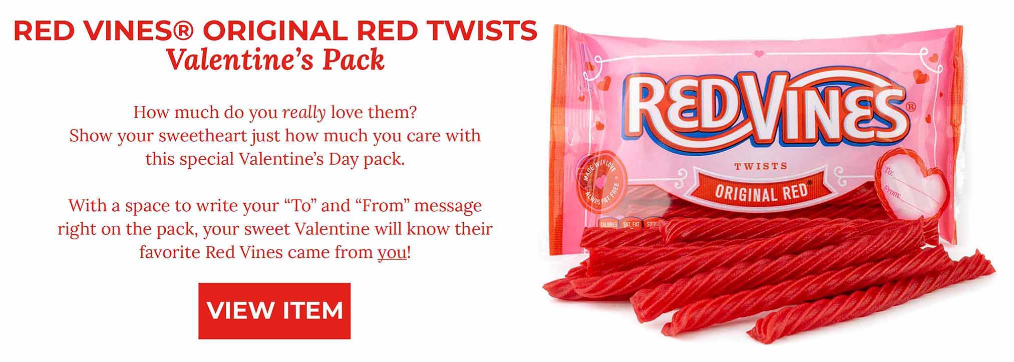 Red Vines Original Red Twists Valentine's Pack - VIEW ITEM