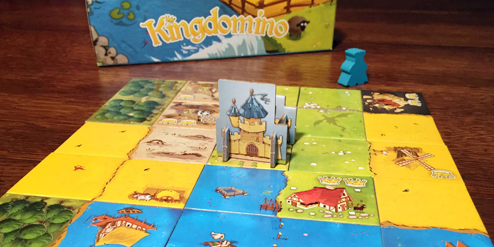 A game of Kingdomino in session!