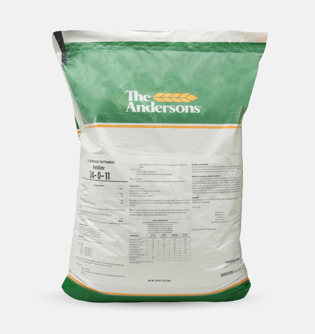 Deep Green 24-0-11 Lawn Fertilizer Bag