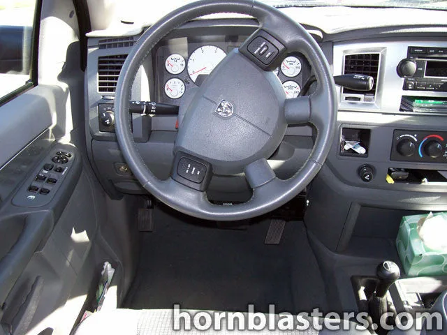 Installed public address hardware detail on 2007 Dodge Ram 2500 Quad Cab