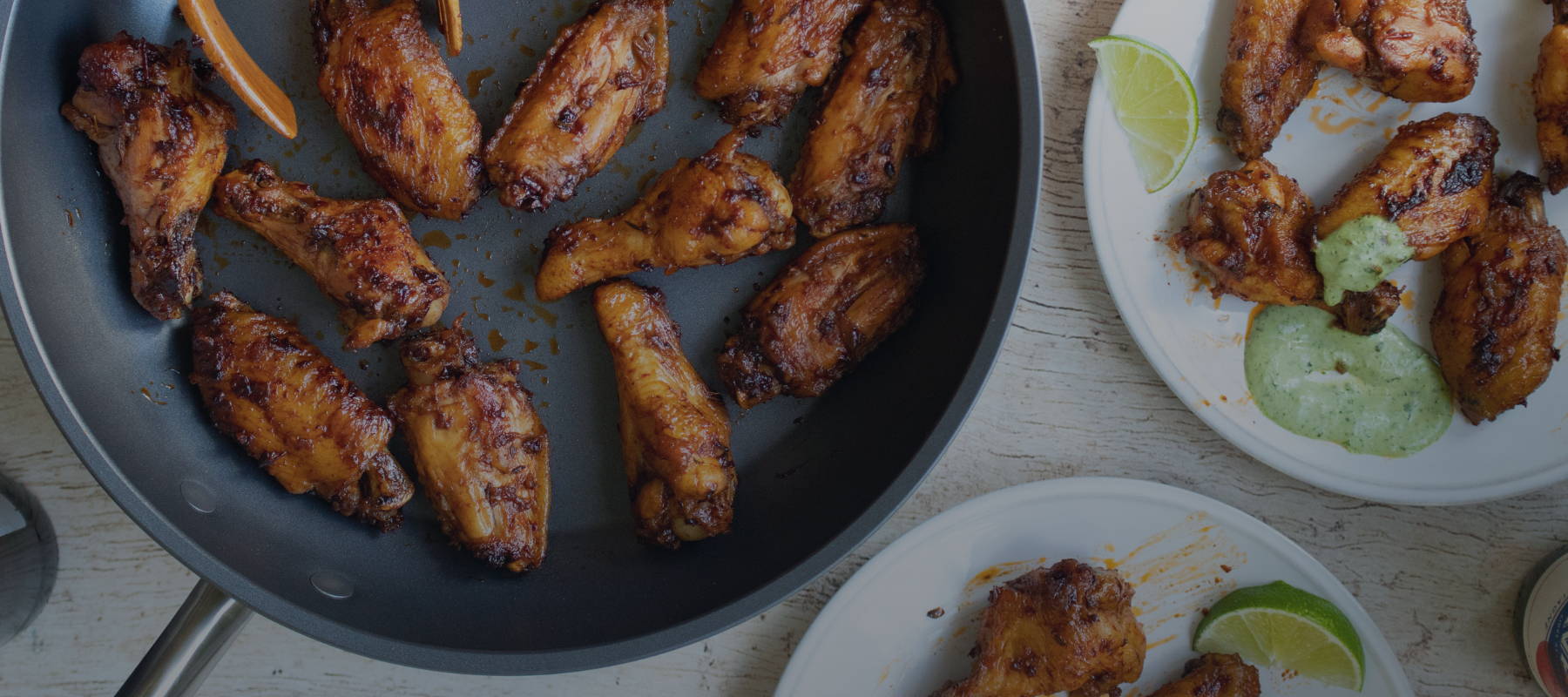 Peruvian Chicken Wings with Aji Verde