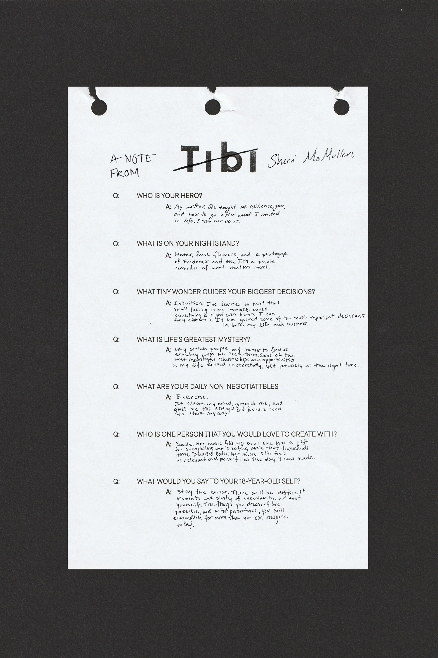 A note with questions and instructions on a white paper background.