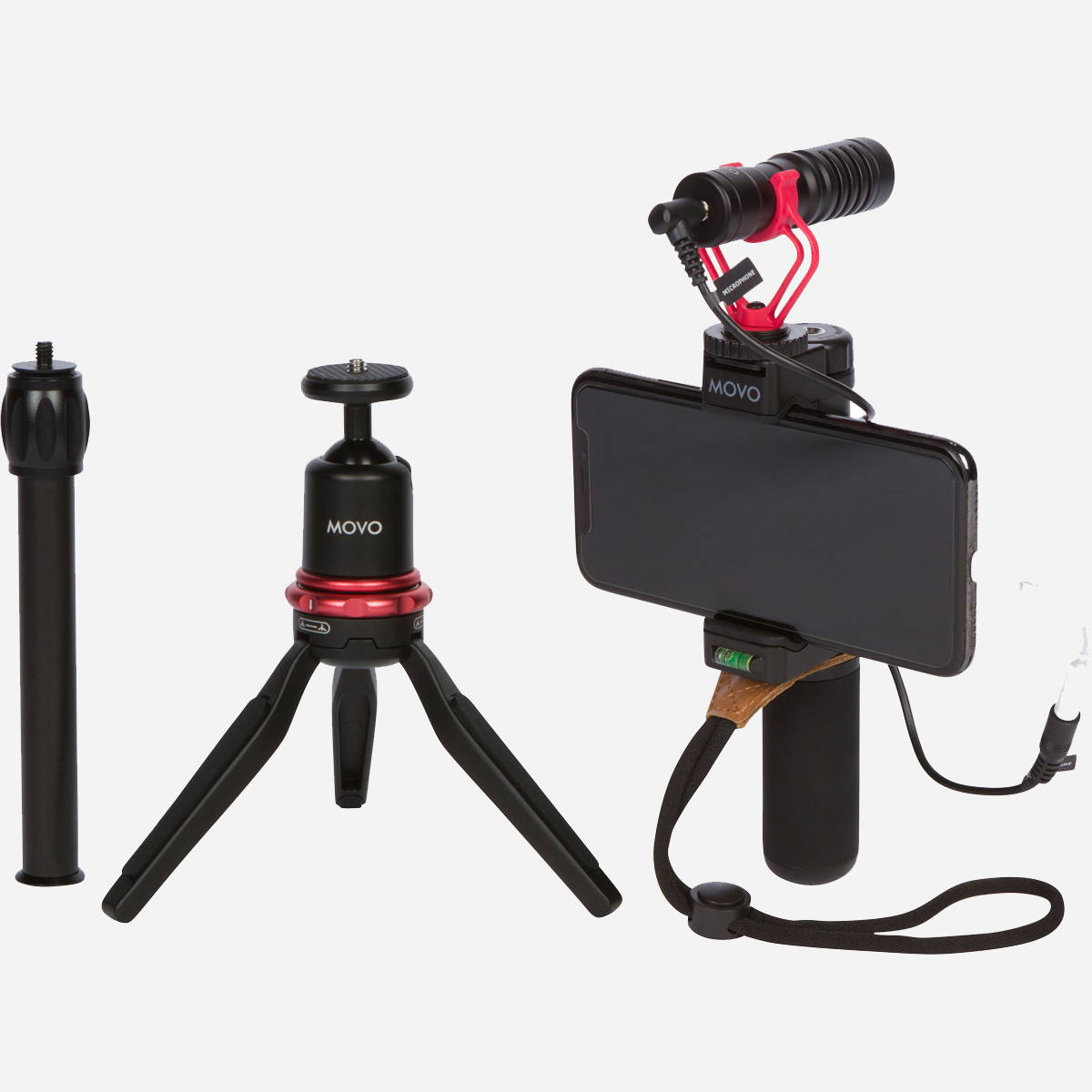 movo vxr10+ smartphone video rig components 
