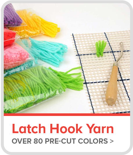 Latch Hook Yarn - Over 80 pre-cut colors