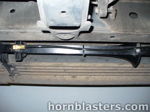 Single black train horn horizontal mount brass air line undercarriage Toyota 4Runner Shocker XL gallery photo 12