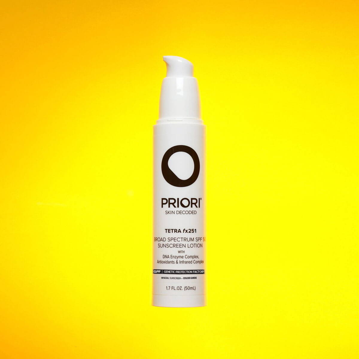Priori Tetra Tinted Mineral Sunscreen