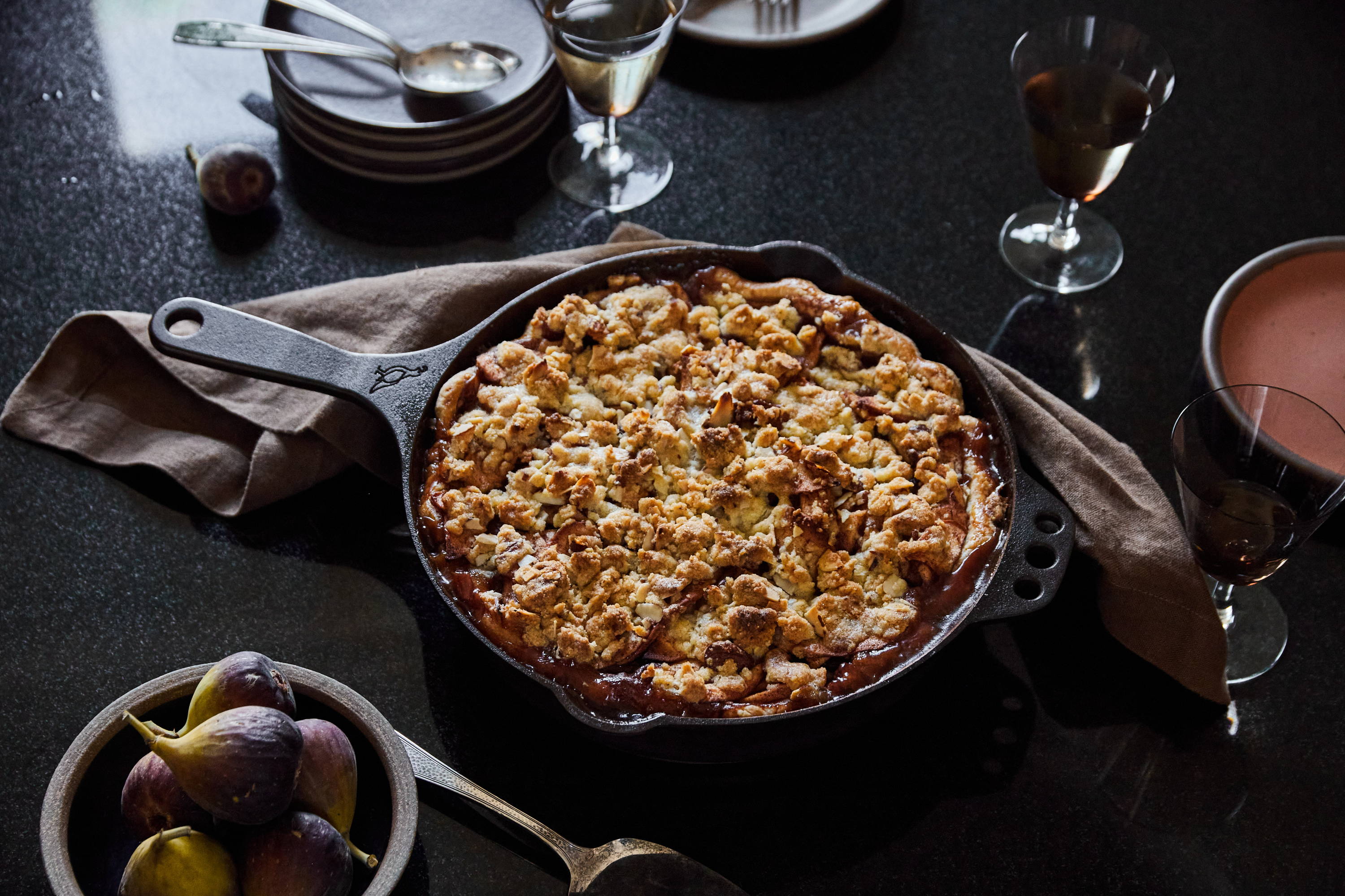 Cast-Iron-Skillet Diced-Apple Pie