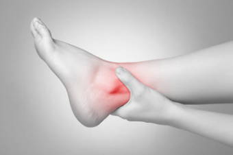 Suffering from ankle sprain