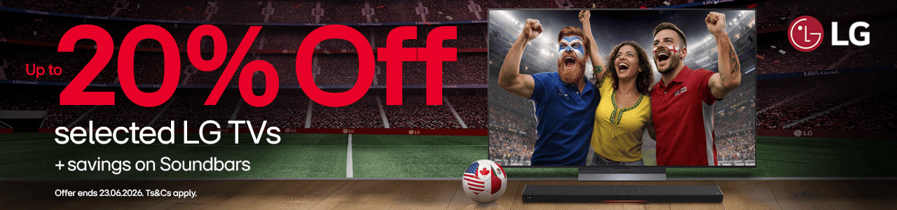 20% off selected LG TVs