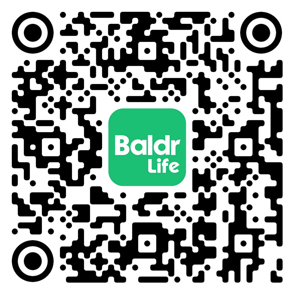 QR code for Baldr Life.