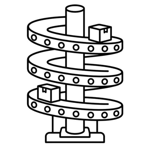 Vertical Spiral Conveyor Icon