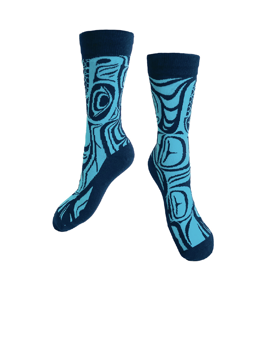 Spirit Wolf Art Socks by Paul Windsor