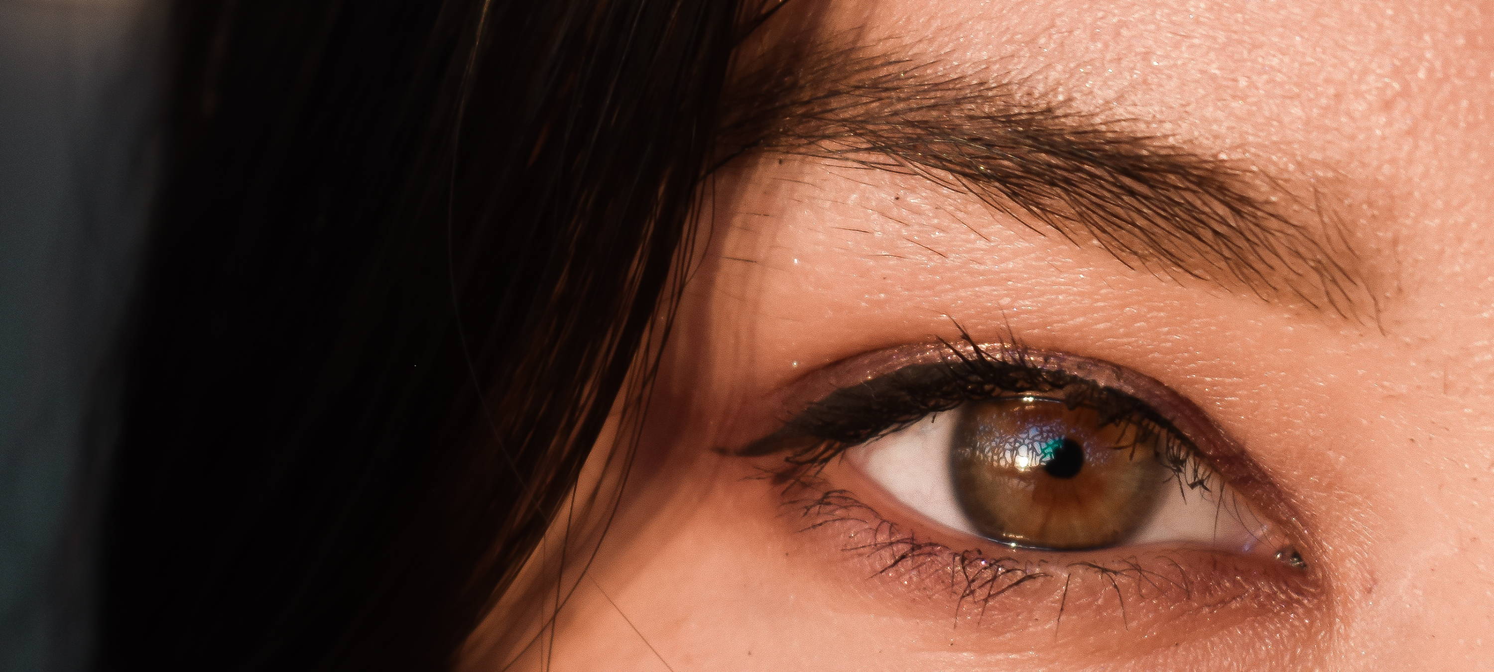 Close Up Ansicht des Auges einer Frau 