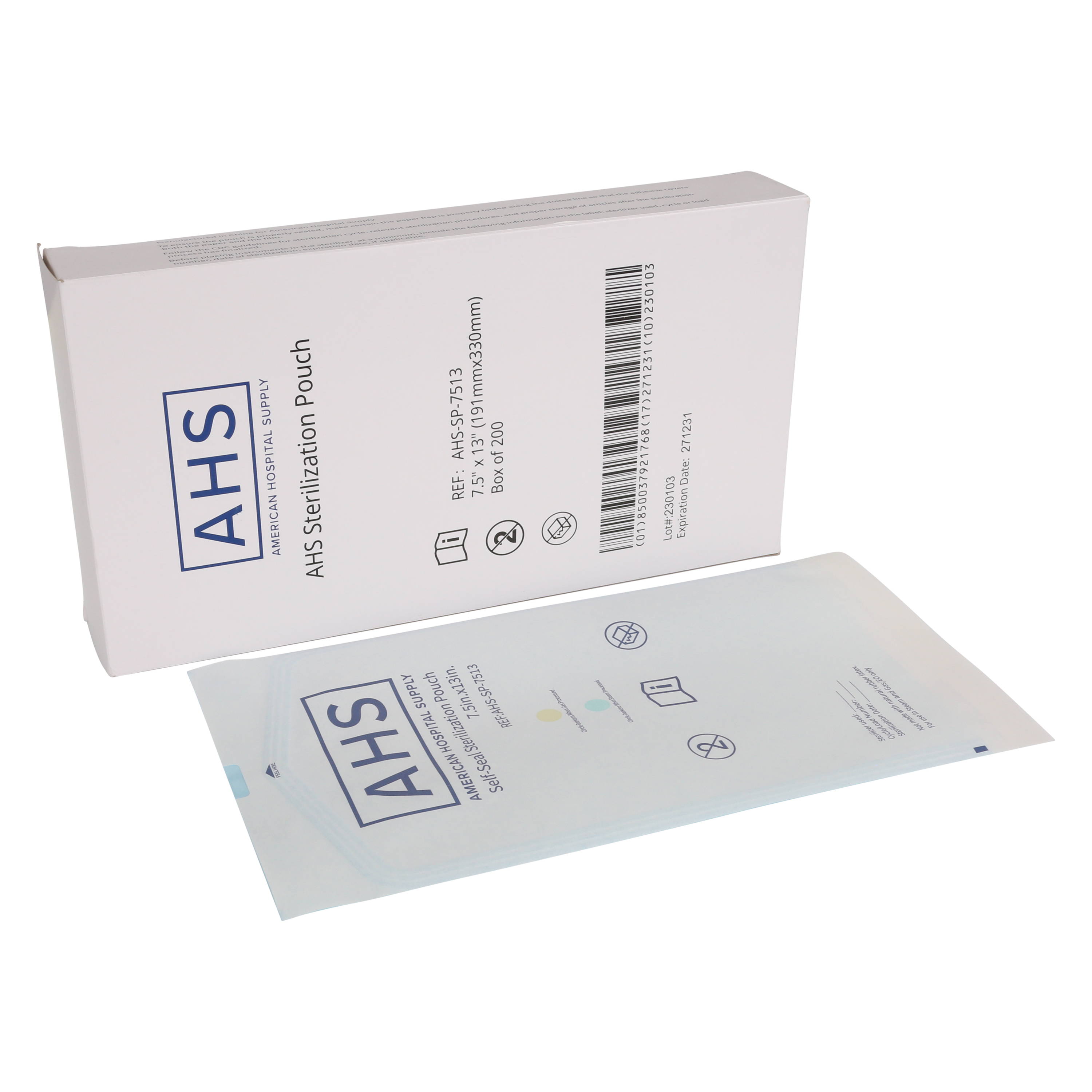 American Hospital Supply Sterilization Pouches for Cleaning Instruments