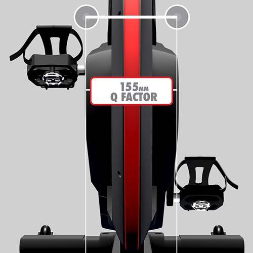 155mm Q-Factor on IC6 Indoor Cycle