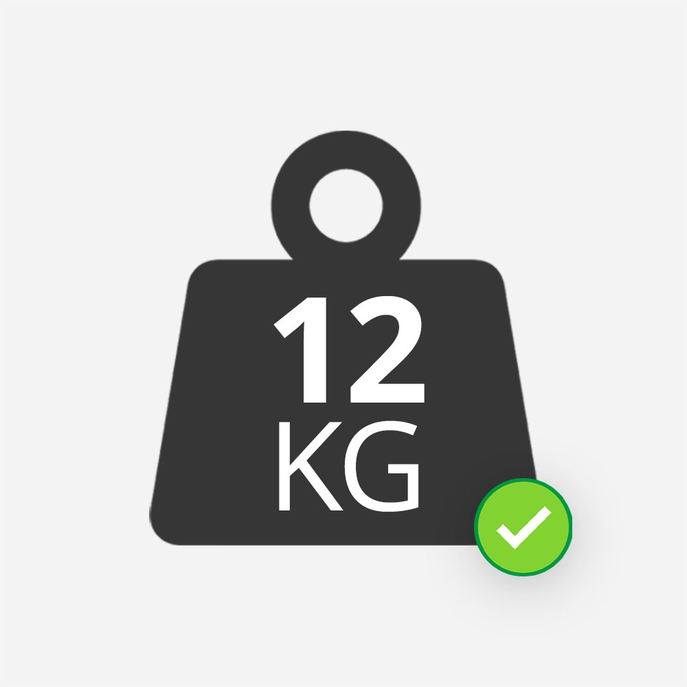 12 kg Maximalbelastung