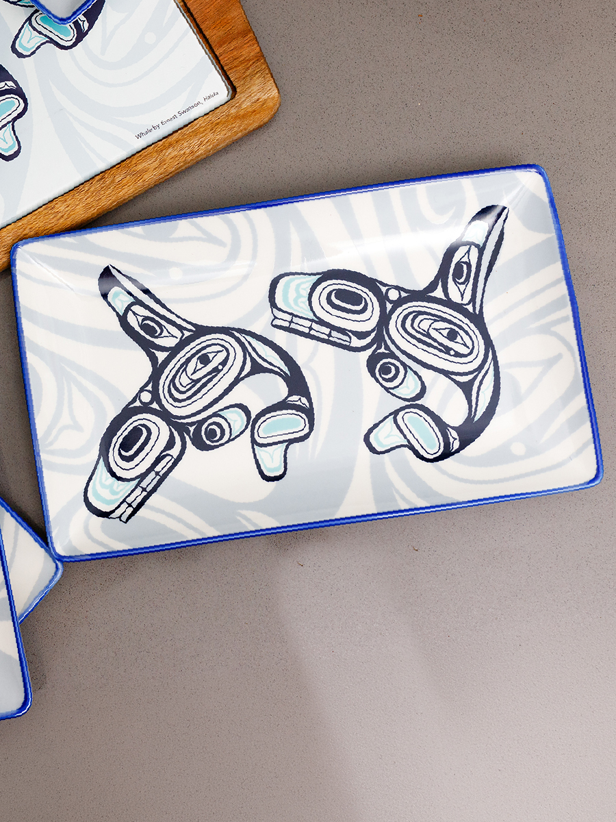 Whale Platter by Ernest Swanson, Haida