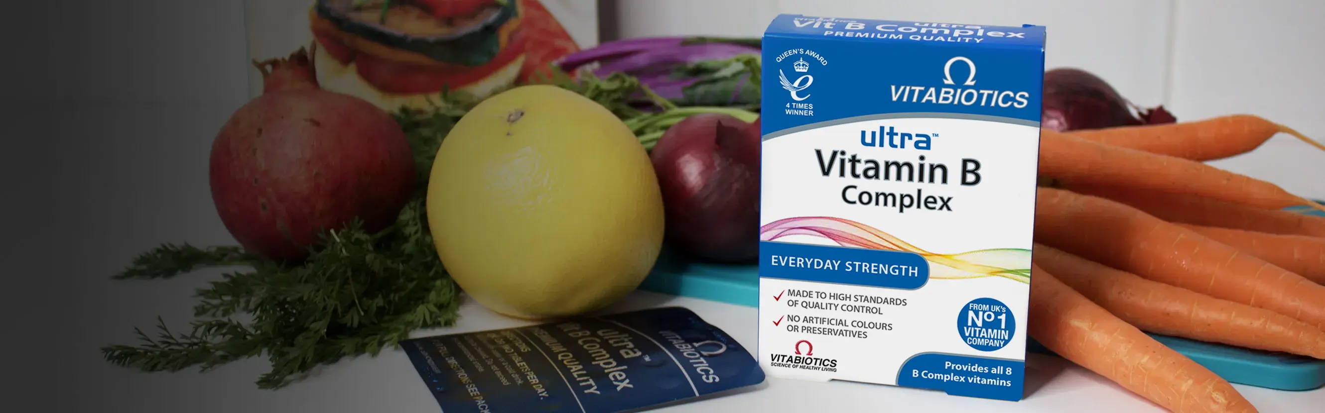  Are you getting all your B vitamins every day? Ultra Vitamin B Complex contains all 8 vitamins including thiamin which contributes to the normal function of the nervous system and pantothenic acid which contributes to the reduction of tiredness and fatigue. 