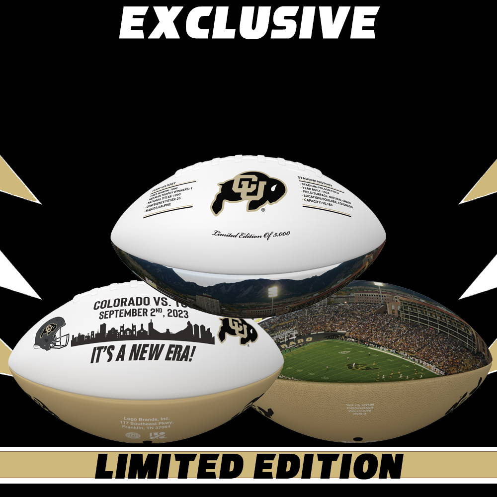 Colorado Buffaloes It's a New Era/100th Annivsary at Folsom Field Limited Edition Exclusive Football