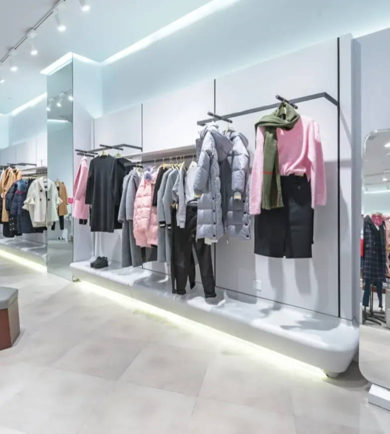 Retail store lighting with perfect color rendering using LED strip lights