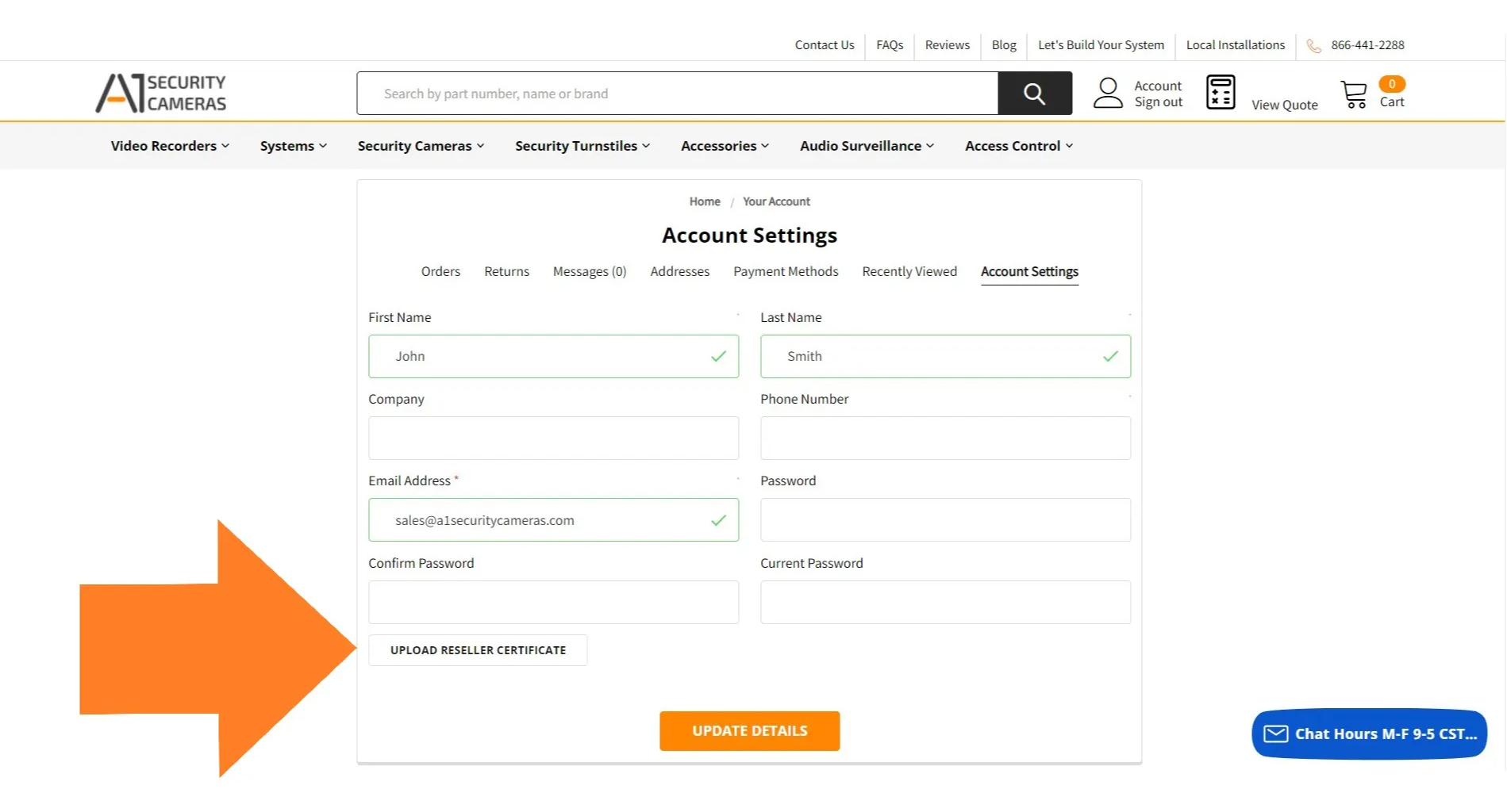 How to Upload your Reseller Certificate