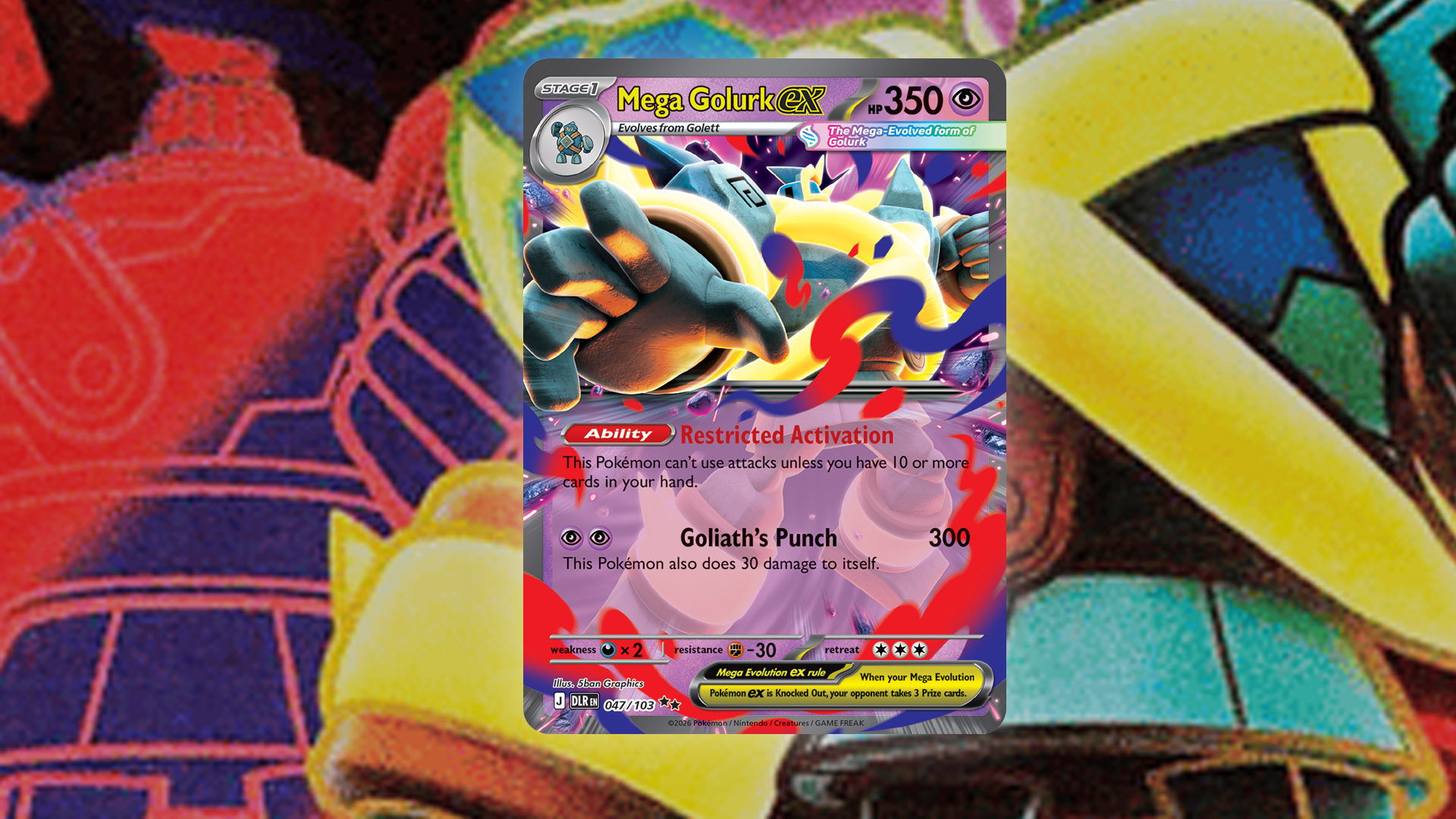 pokemon delta reign chase cards - Golurk ex from the upcoming Pokémon TCG Delta Reign Expansion.