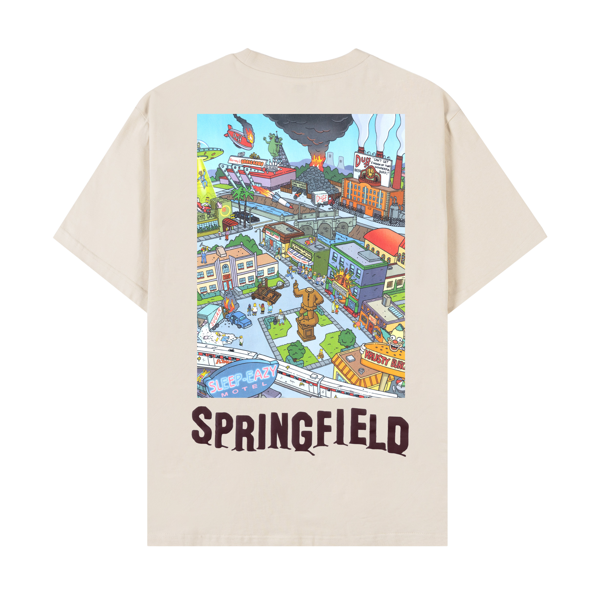 Beige t-shirt with 