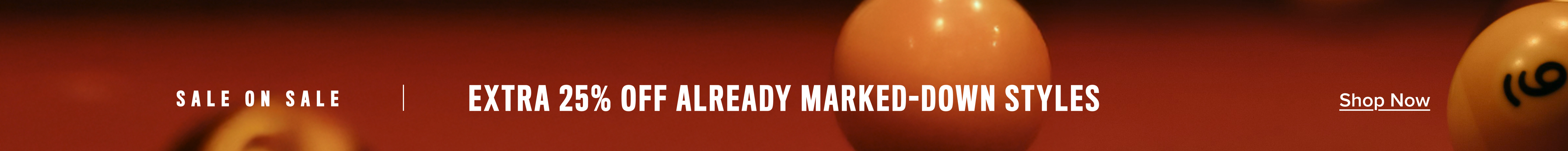 Abstract design with orange shapes on a red background and text.