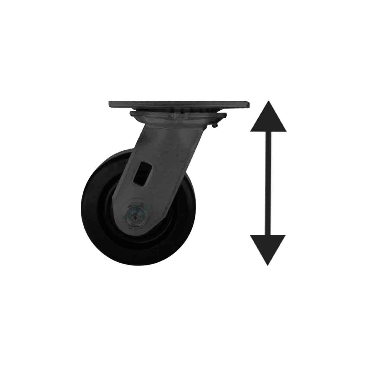 Heavy duty industrial plate casters designed for heavy duty uses & demanding applications.