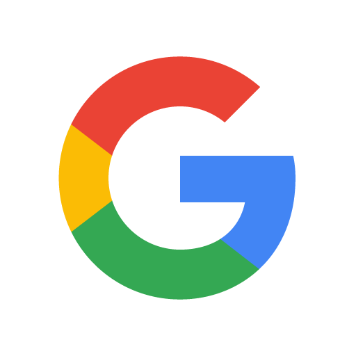 Google logo featuring red, blue, yellow, and green colors.