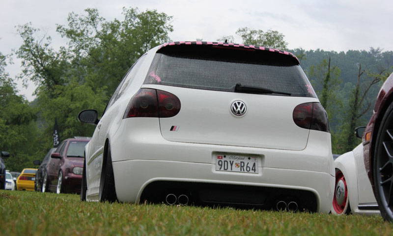 VW GTI with Smoked Lamin-x tail light film covers