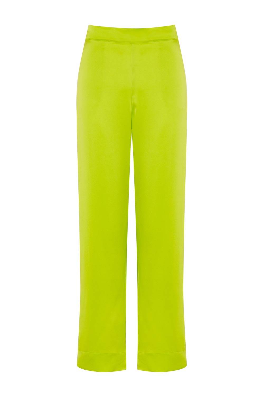 lime green punch silk pyjama bottoms 