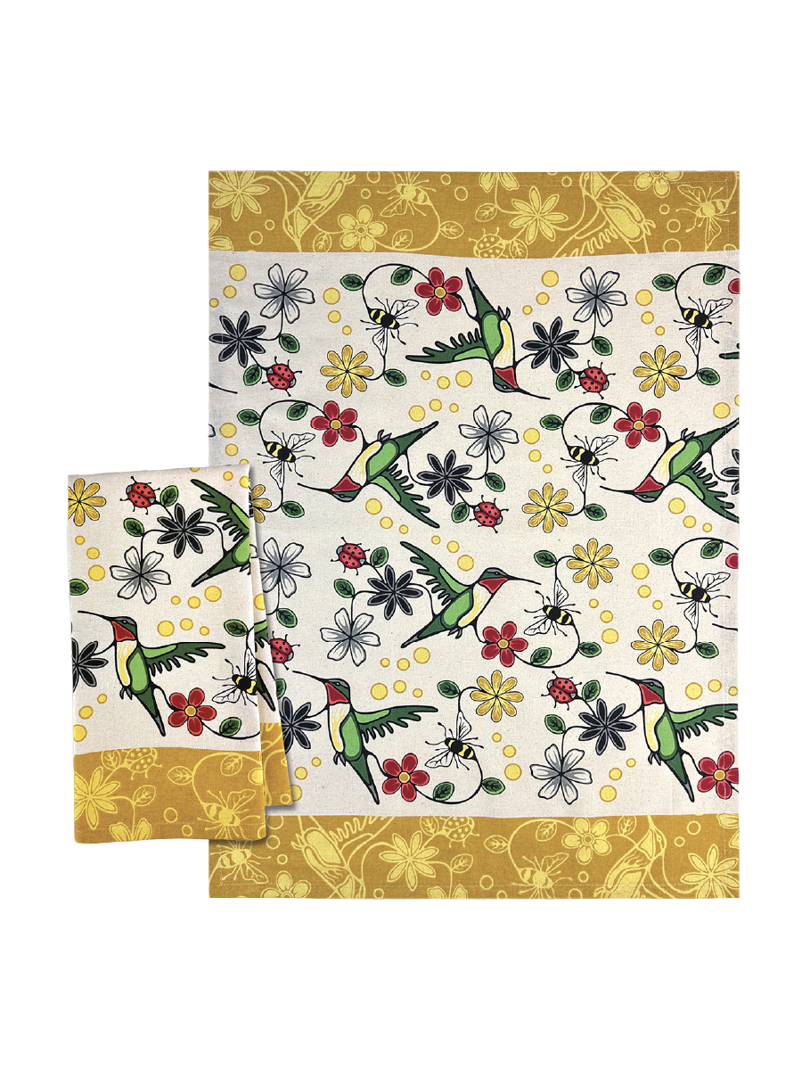 Hummingbird (Nenookaasi) Tea Towel