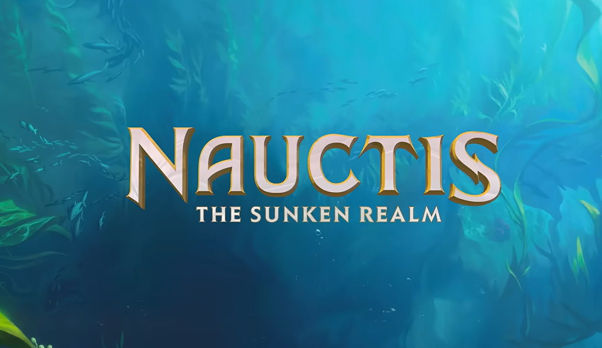The logo for the upcoming 2027 MTG Set Nauctis: The Sunken Realm