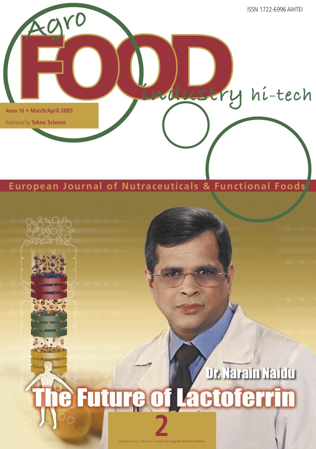 Agro Food Journal cover story - Dr. Naidu the future of lactoferrin