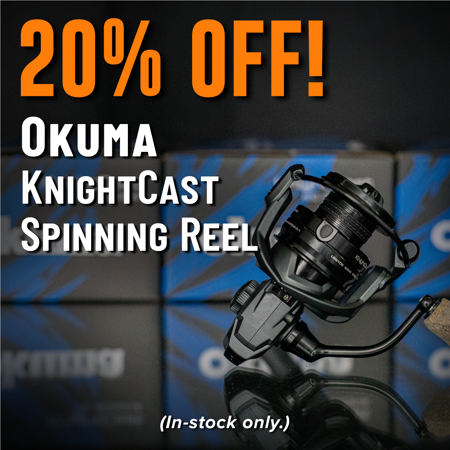 20% Off! Okuma KnightCast Spinning Reel (In-stock only.)